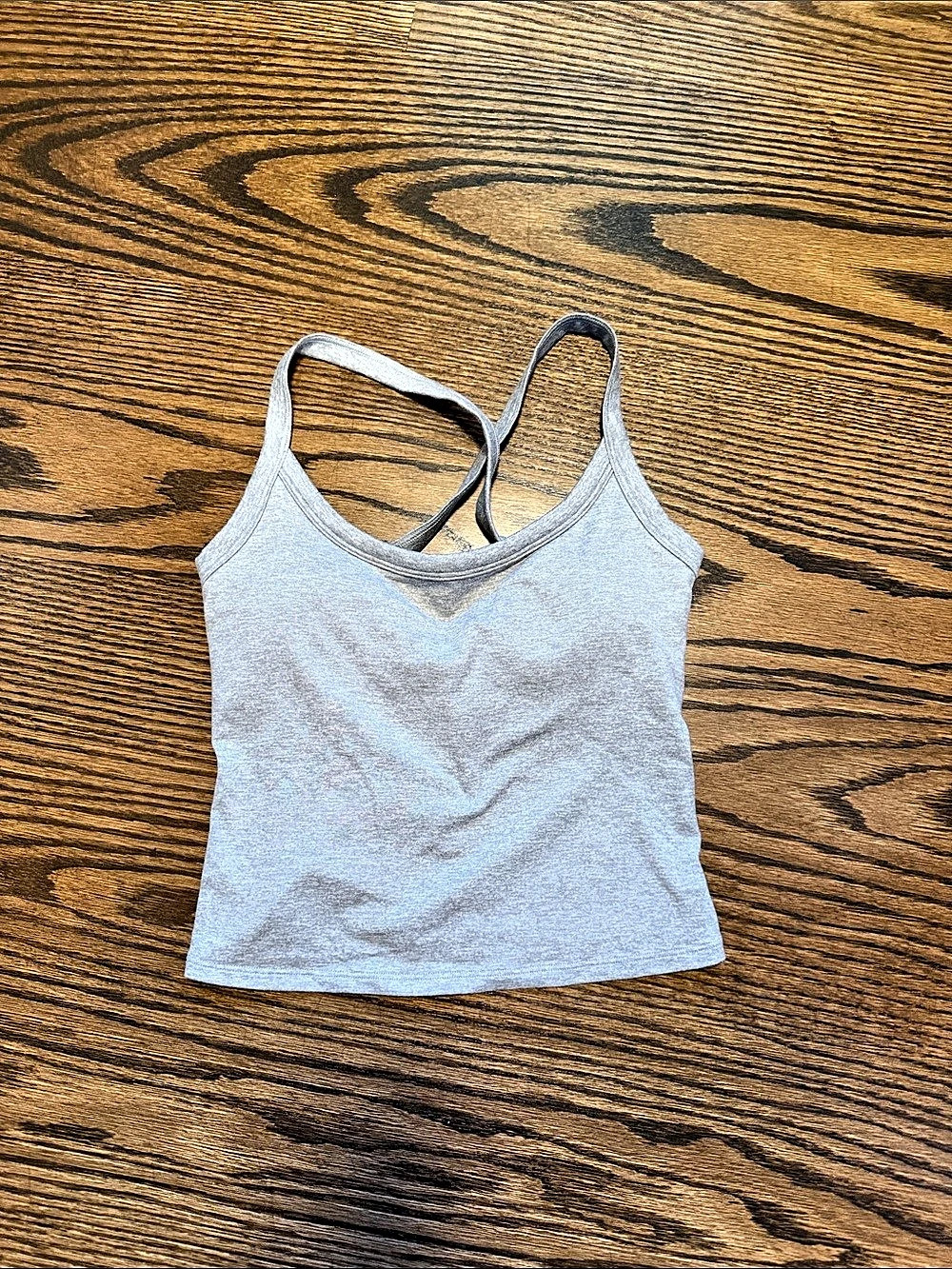 Vuori Gray Cross-Back Tank Top Size XS